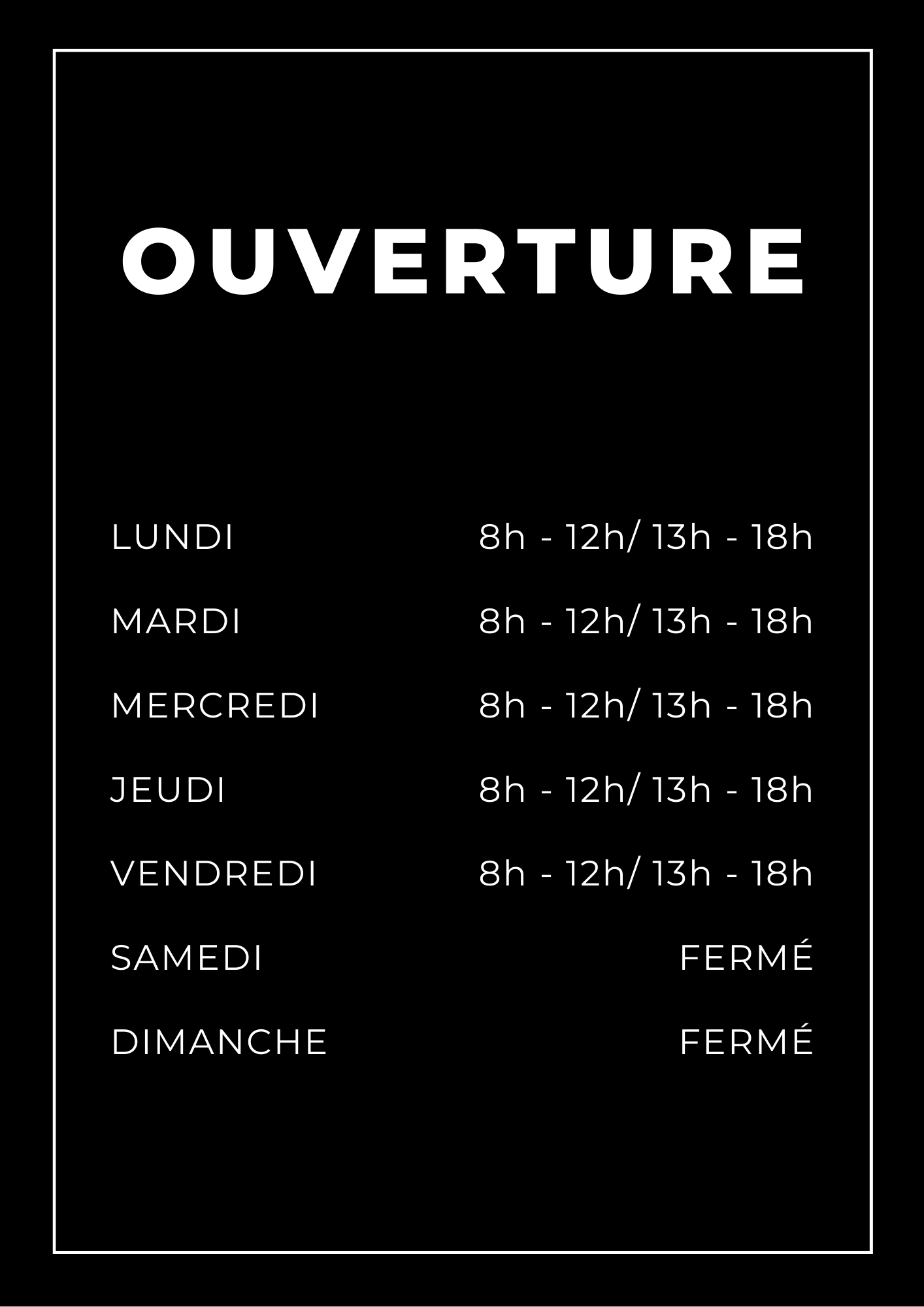 Photo Horaires